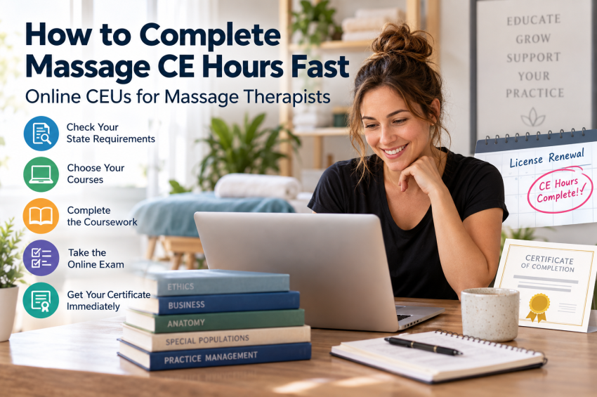 How to Complete Massage CE Hours Fast: Online CEUs for Massage Therapists